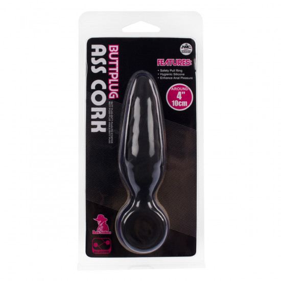 Ass Cork Buttplug Zwart