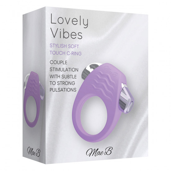 Mae B Lovely Vibes Stylish Soft Touch C-Ring Cockring Paars