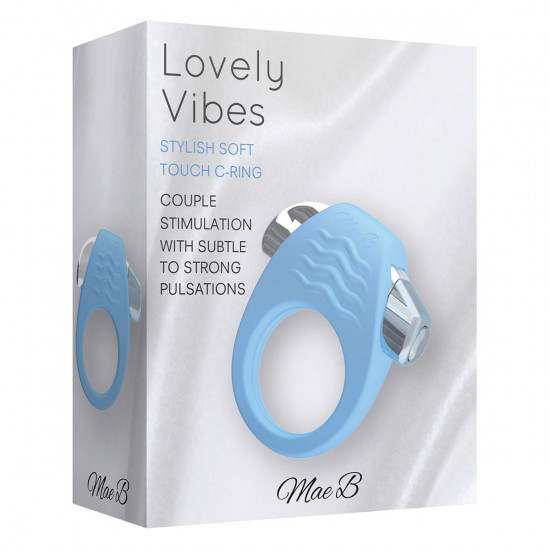 Mae B Lovely Vibes Stylish Soft Touch C-Ring Cockring Blauw