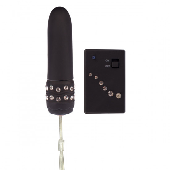 Crystal Mini Vibe Vibrator Zwart