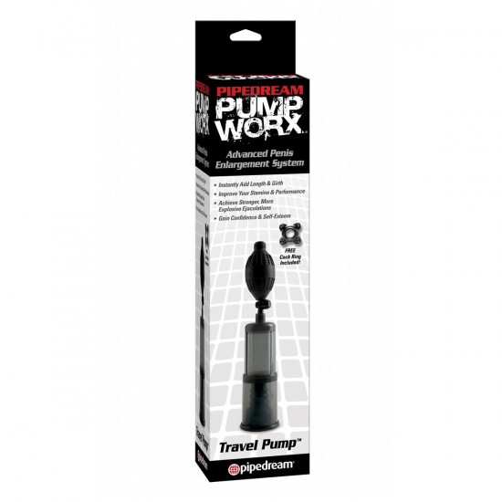 Pump Worx Travel Penis Pump Zwart