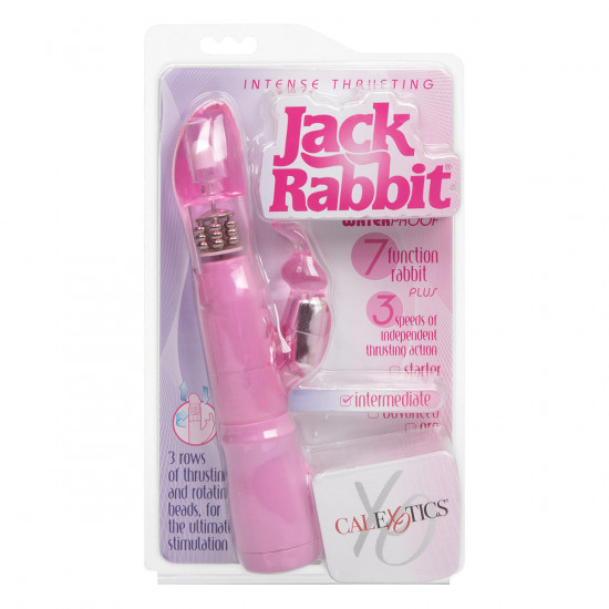 Intense Thrusting Jack Rabbit Vibrator Roze