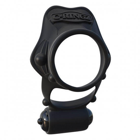 C-Ringz Rock Hard Vibrating Ring Cockring Zwart