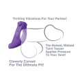 C-Ringz Vibrating Silicone Taint-Alizer Cockring Paars