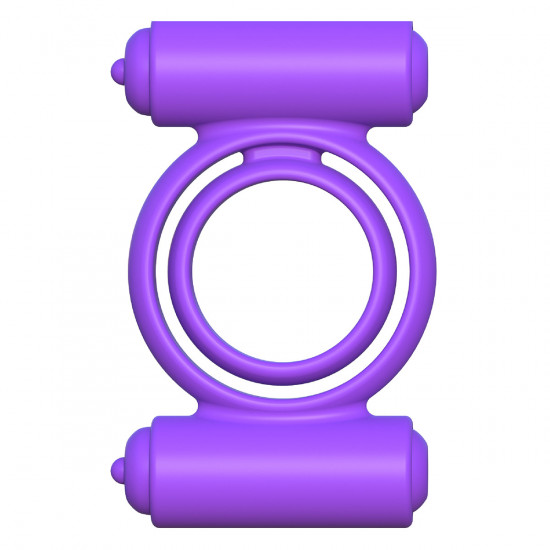 C-Ringz Silicone Double Delight Cockring Paars
