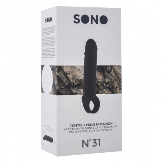 Sono Stretchy Penis Extension No. 31 Zwart