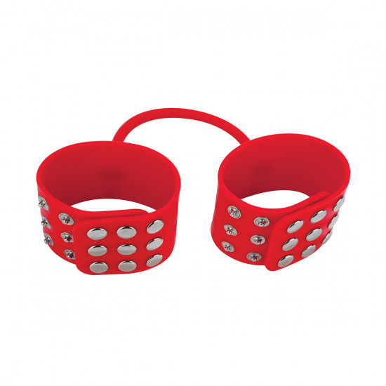 Ouch! Silicone Cuffs Handboeien Rood