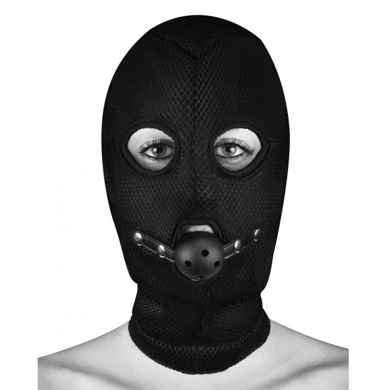 Ouch! Extreme Mesh Balaclava Masker Zwart