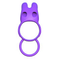 C-Ringz Twin Teazer Rabbit Cockring Paars