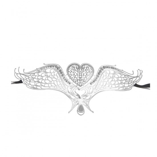Ouch! Swan Masquerade Masker Zilver