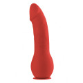 Ouch! Deluxe Silicone Strap-On Set 8 Inch Rood