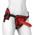 Deluxe Silicone Strap-On Set 8 Inch Rood