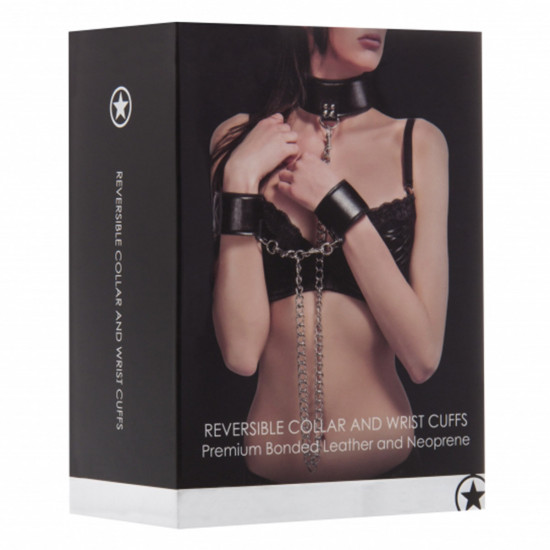 Ouch! Reversible Hals en Handboeien Zwart