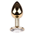 Plug It Strass Buttplug Small Goud/Zilver