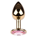 Plug It Strass Buttplug Small Goud/Roze