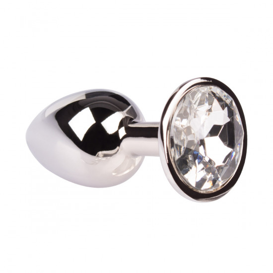 Plug It Strass Buttplug Small Zilver