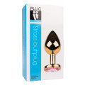 Plug It Strass Buttplug Medium Goud/Roze
