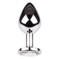 Plug It Strass Buttplug Medium Zilver