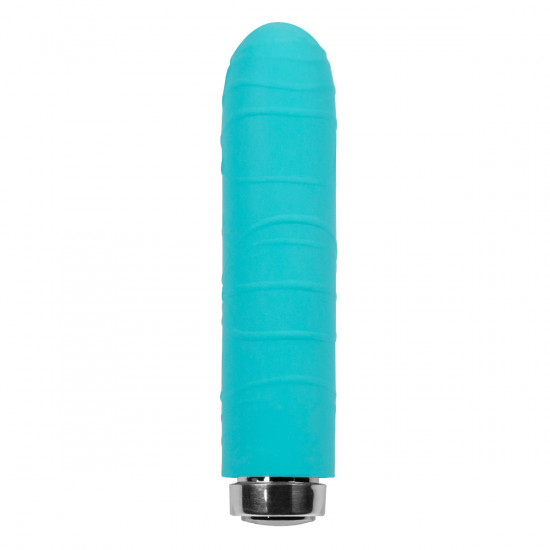 Key Charms Petite Silk Mini Vibrator Turquoise