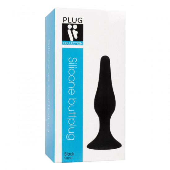 Plug It Silicone Buttplug Small Zwart