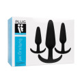 Plug It Silicone Buttplug Anker Set Zwart