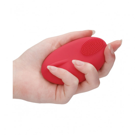 Elegance Purity Vibrerend Eitje + Stimulator Rood