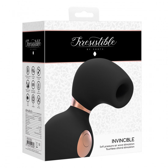 Irresistible Invincible Luchtdruk Stimulator Zwart