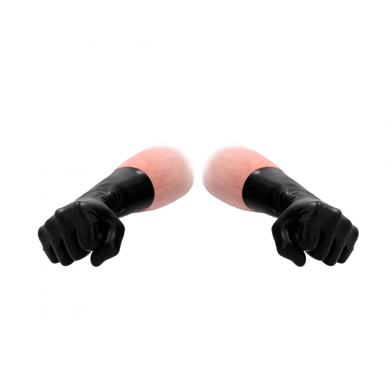 Fist-It Latex Handschoenen Zwart