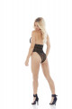 Barely Bare V Plunge Lace & Mesh Body
