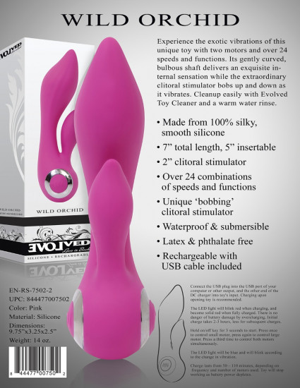 Evolved Wild Orchid Vibrator Fuchsia
