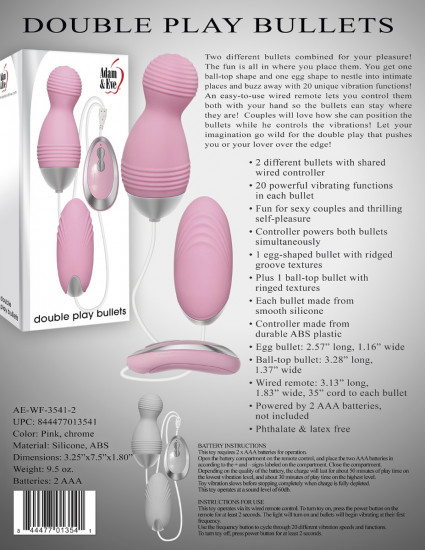 Adam & Eve Double Play Bullets Roze
