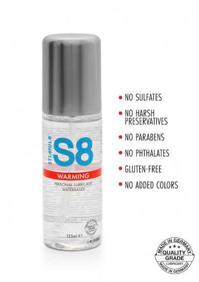 Stimul8 Waterbased Glijmiddel Warming 125 ml