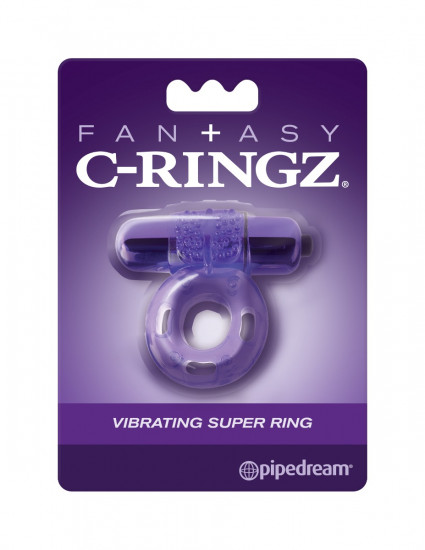 C-Ringz Vibrating Super Ring Cockring Paars