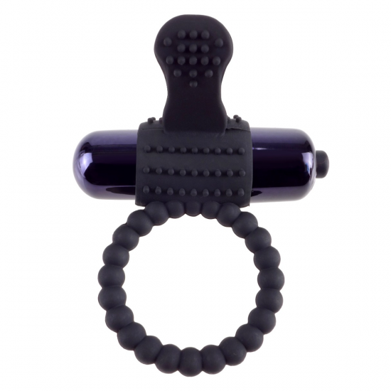 C-Ringz Vibrating Silicone Super Ring Cockring Zwart