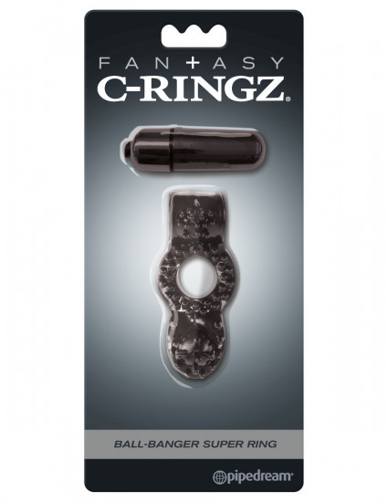 C-Ringz Ball-Banger Super Ring Cockring Zwart