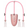 Automatic Rechargeable Clitoral & Nipple Pump Set - M - Pink