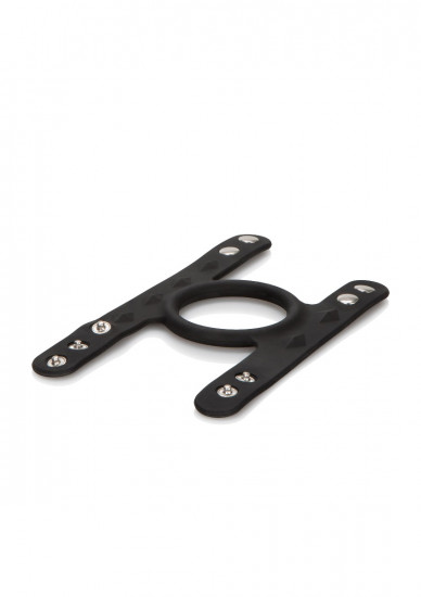 Tri-Snap C & B Cage Cockring Zwart