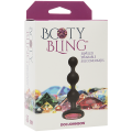 Doc Johnson Booty Bling Buttplug Zwart met Roze