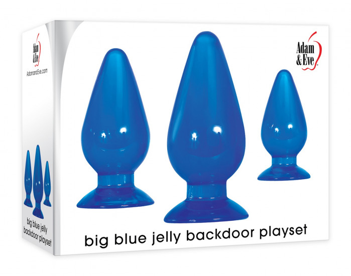 Adam & Eve Big Blue Jelly Backdoor Playset Blauw