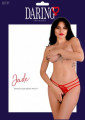 Daring Intimates Jade Crotchless Slip Rood L/XL