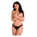 Daring Intimates Indra Crotchless Slip Zwart L/XL