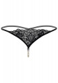 Daring Intimates Pearl String Zwart S/M