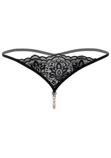 Daring Intimates Pearl String Zwart S/M
