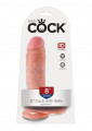 King Cock 8 Inch Cock with Balls Dildo Blank