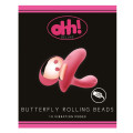 Ohh! Deluxe Butterfly Rolling Beads Vibrator Roze