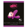 Ohh! Deluxe Butterfly Rolling Beads Vibrator Paars