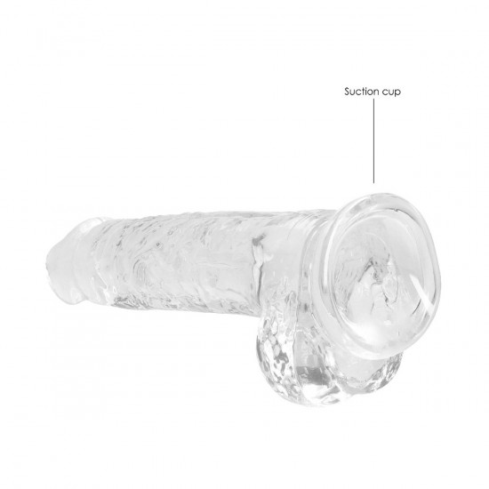 Bang It Real Dildo no. 5 Met Ballen Transparant
