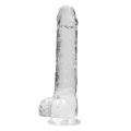 Bang It Real Dildo no. 6 Met Ballen Transparant
