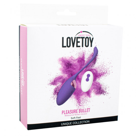Lovetoy Pleasure Bullet Remote Control Vibrerend Eitje Paars